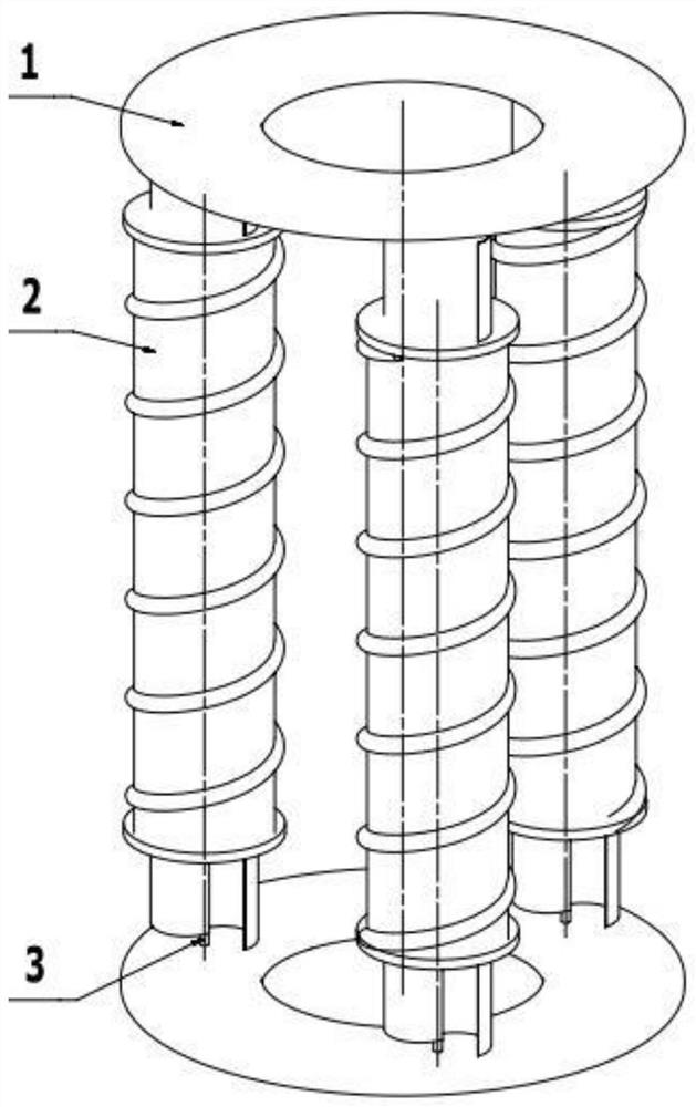 Vertical-axis ocean current energy power generation device based on Magnus effect