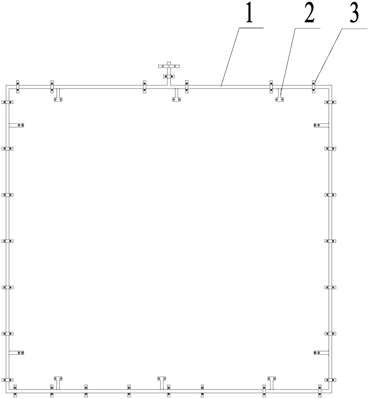 A keel type wire frame