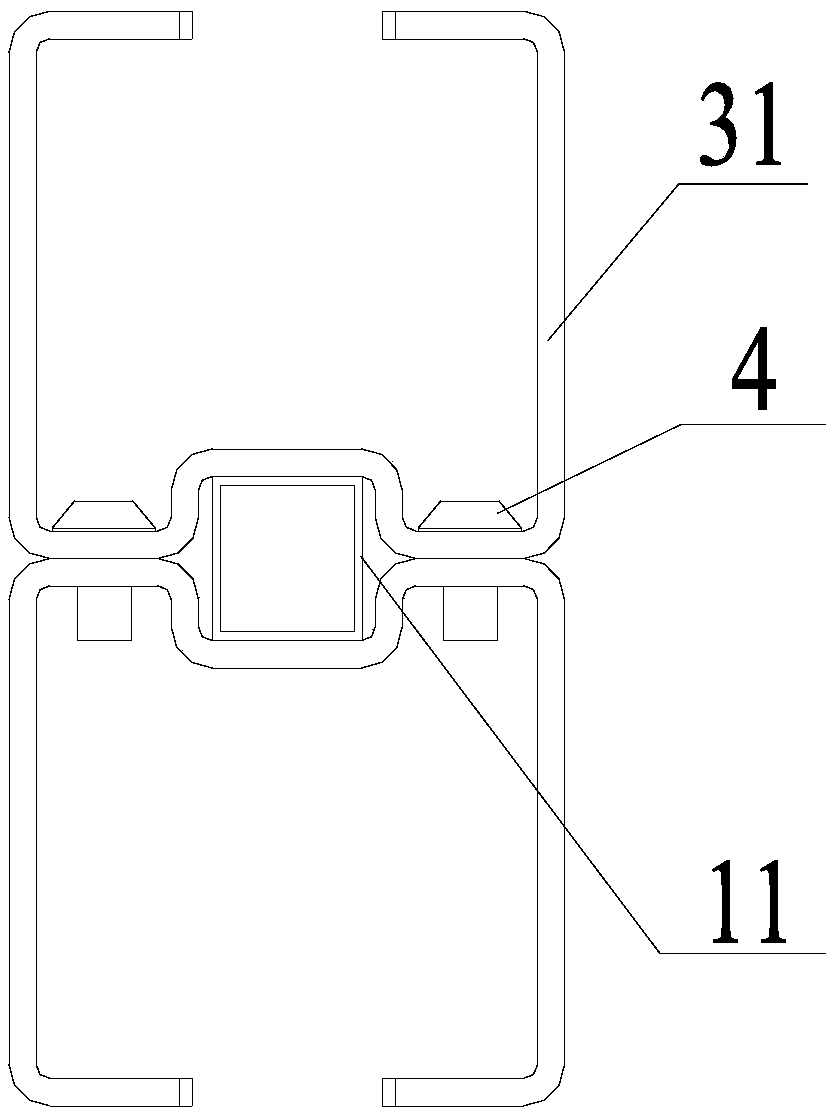 A keel type wire frame