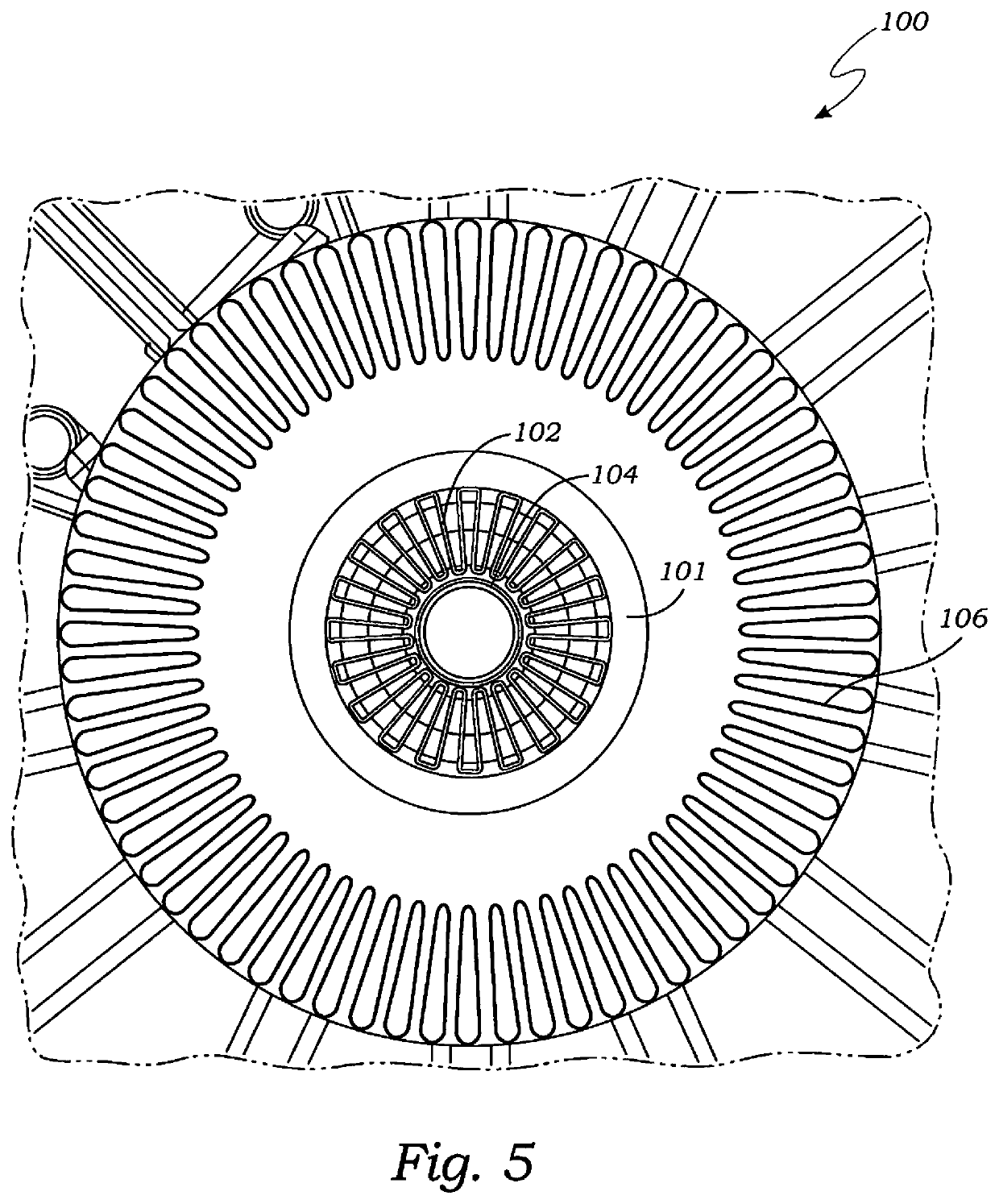 Electric motor with liquid cooled rotor