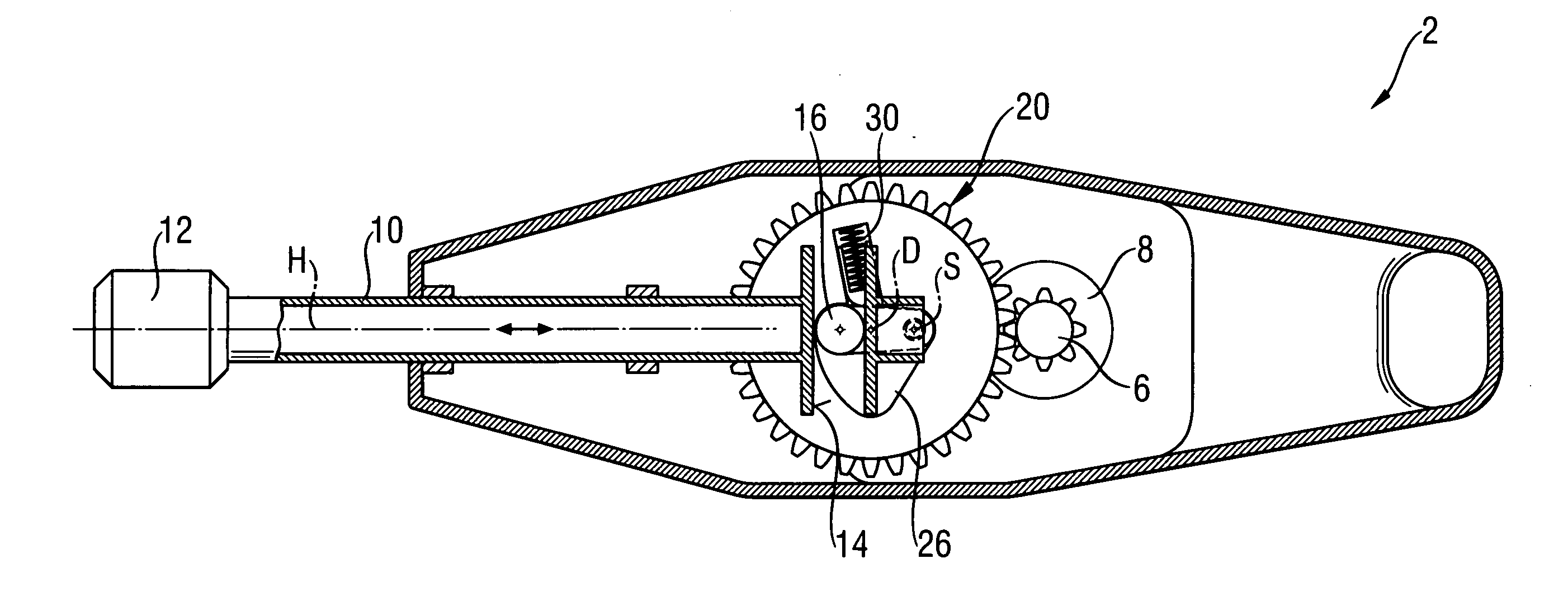 Movement conversion device for a hand-held power tool