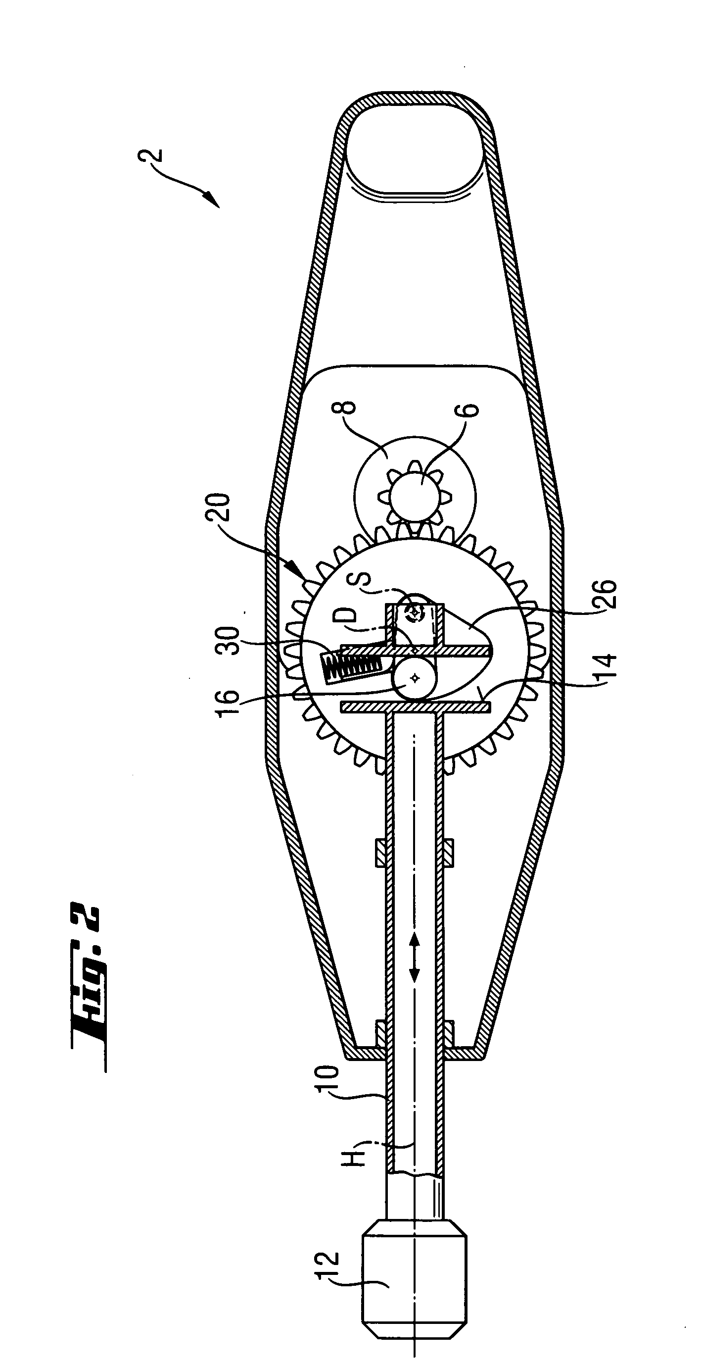 Movement conversion device for a hand-held power tool