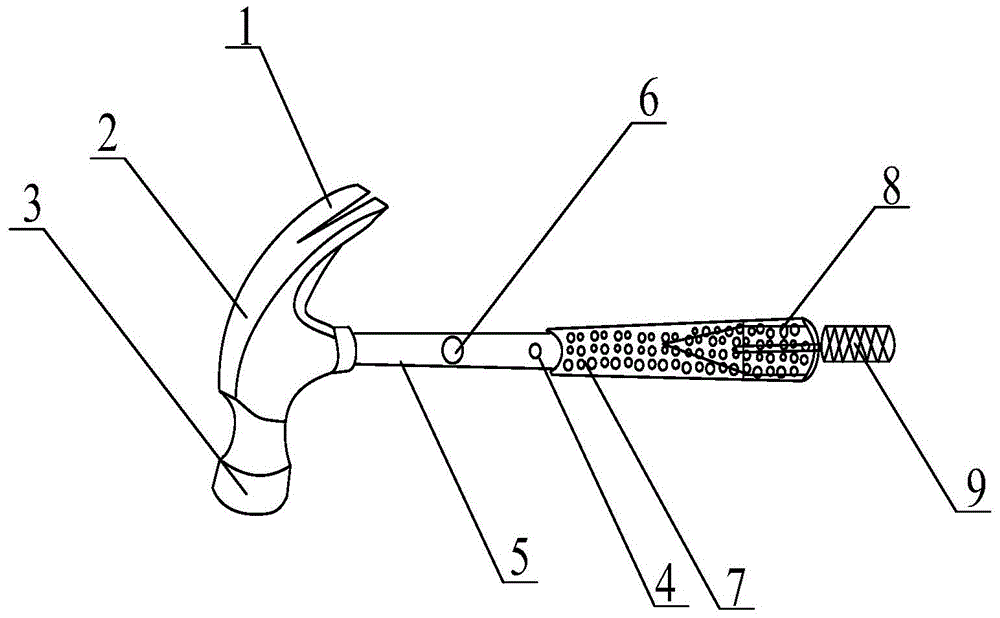 Multifunctional hardware hammer