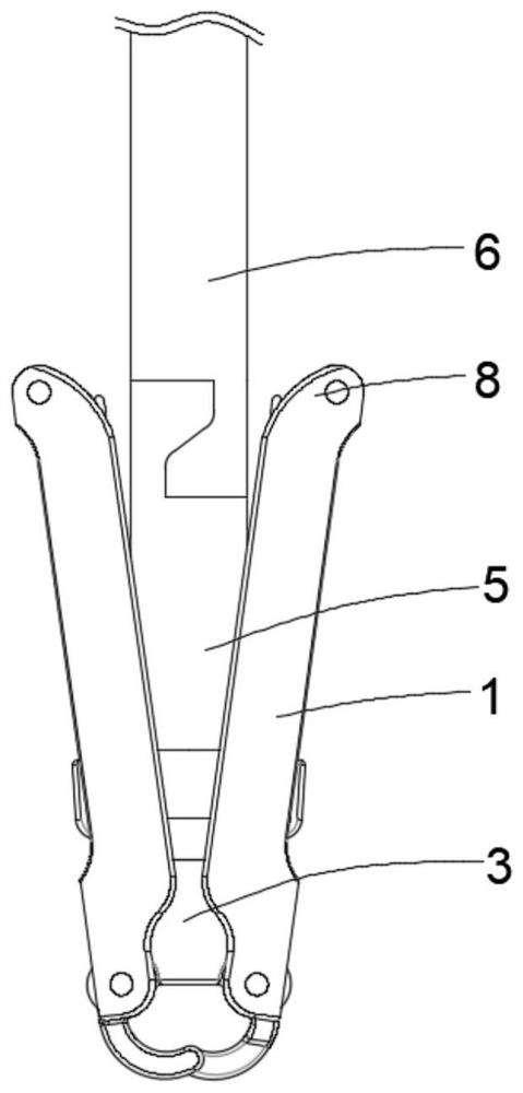 Integrally detachable valve clamp and conveying system thereof