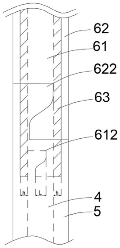 Integrally detachable valve clamp and conveying system thereof