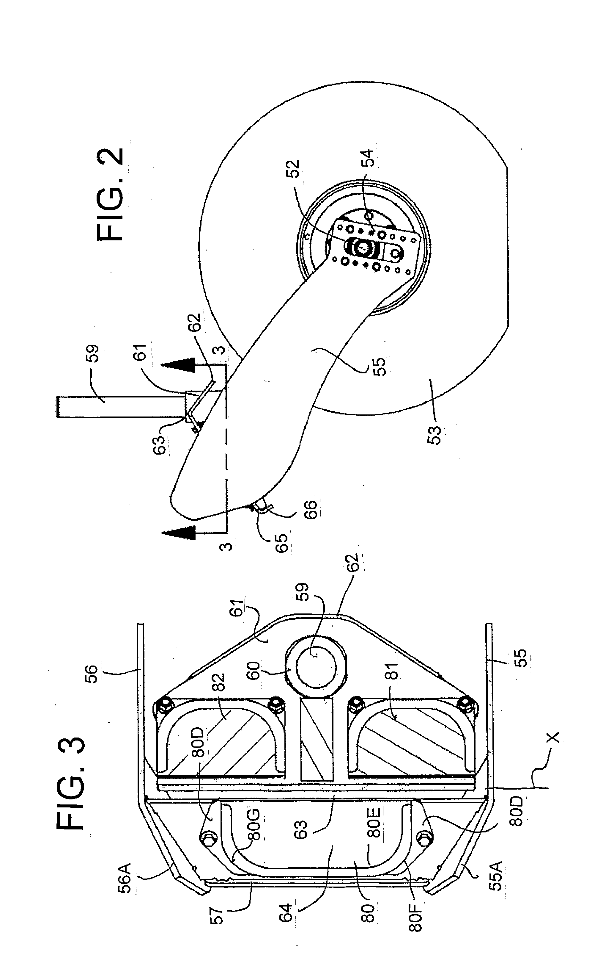 Rear Suspension for Swather Tractor