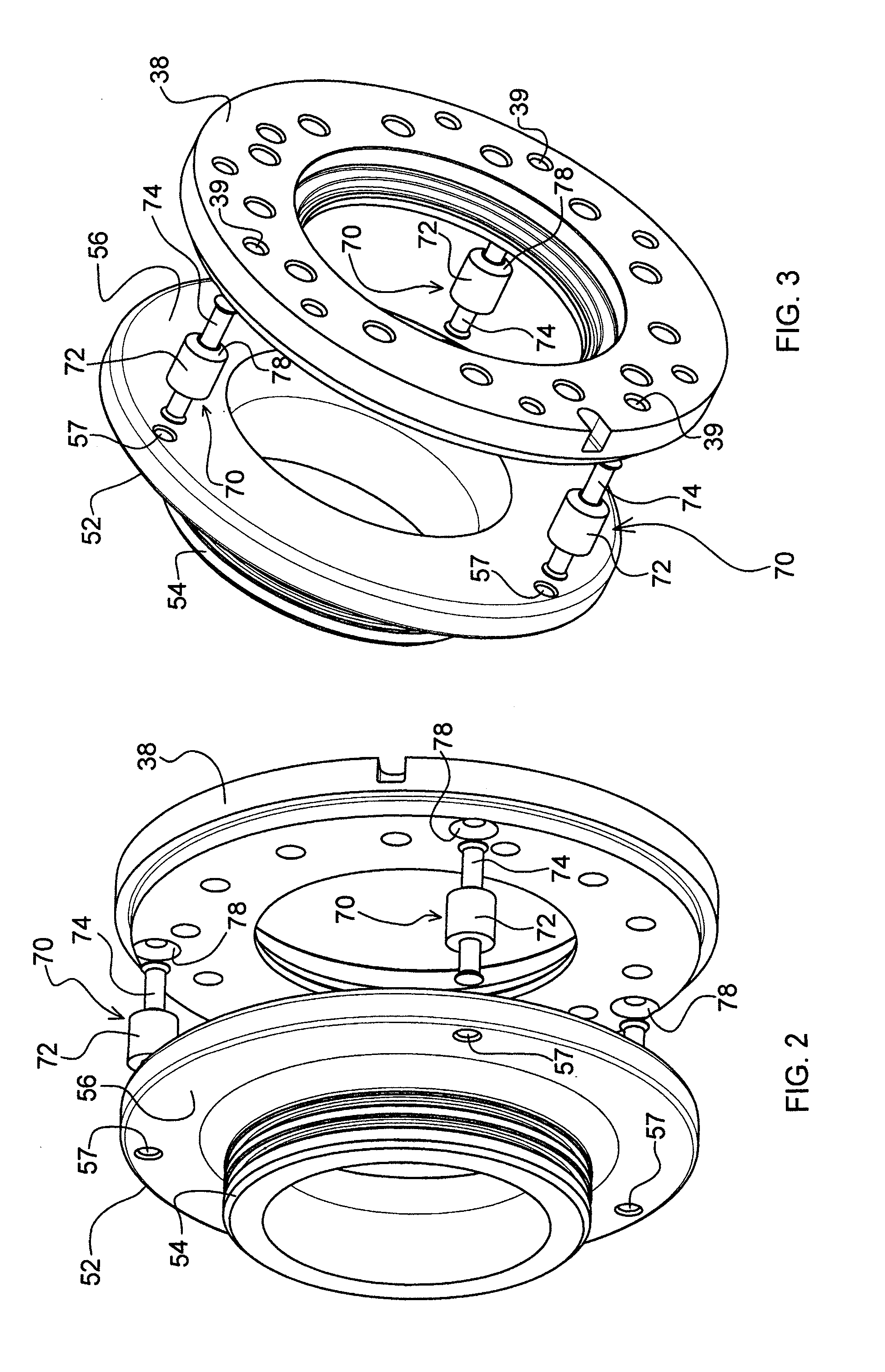 Turbocharger Variable-Vane Cartridge With Nozzle Ring and Pipe Secured By Two-Piece Self-Centering Spacers