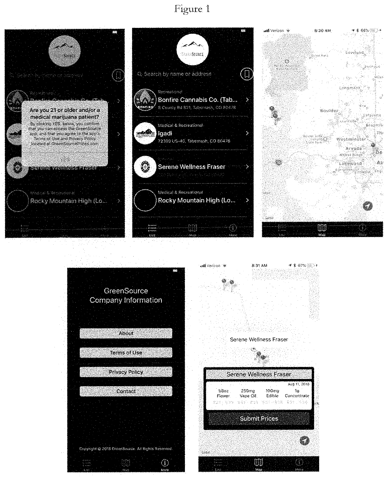 Cannabis product price comparison & information application