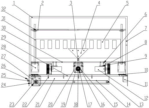 Express carrying truck bed convenient for loading and unloading as well as automatic code scanning