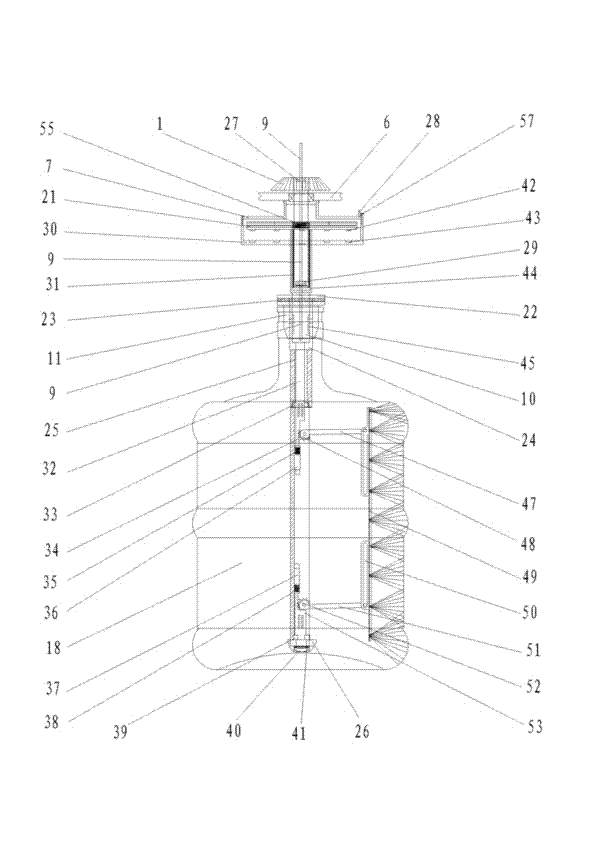 Bidirectional pushing and pressing expansion type barrel inside cleaner