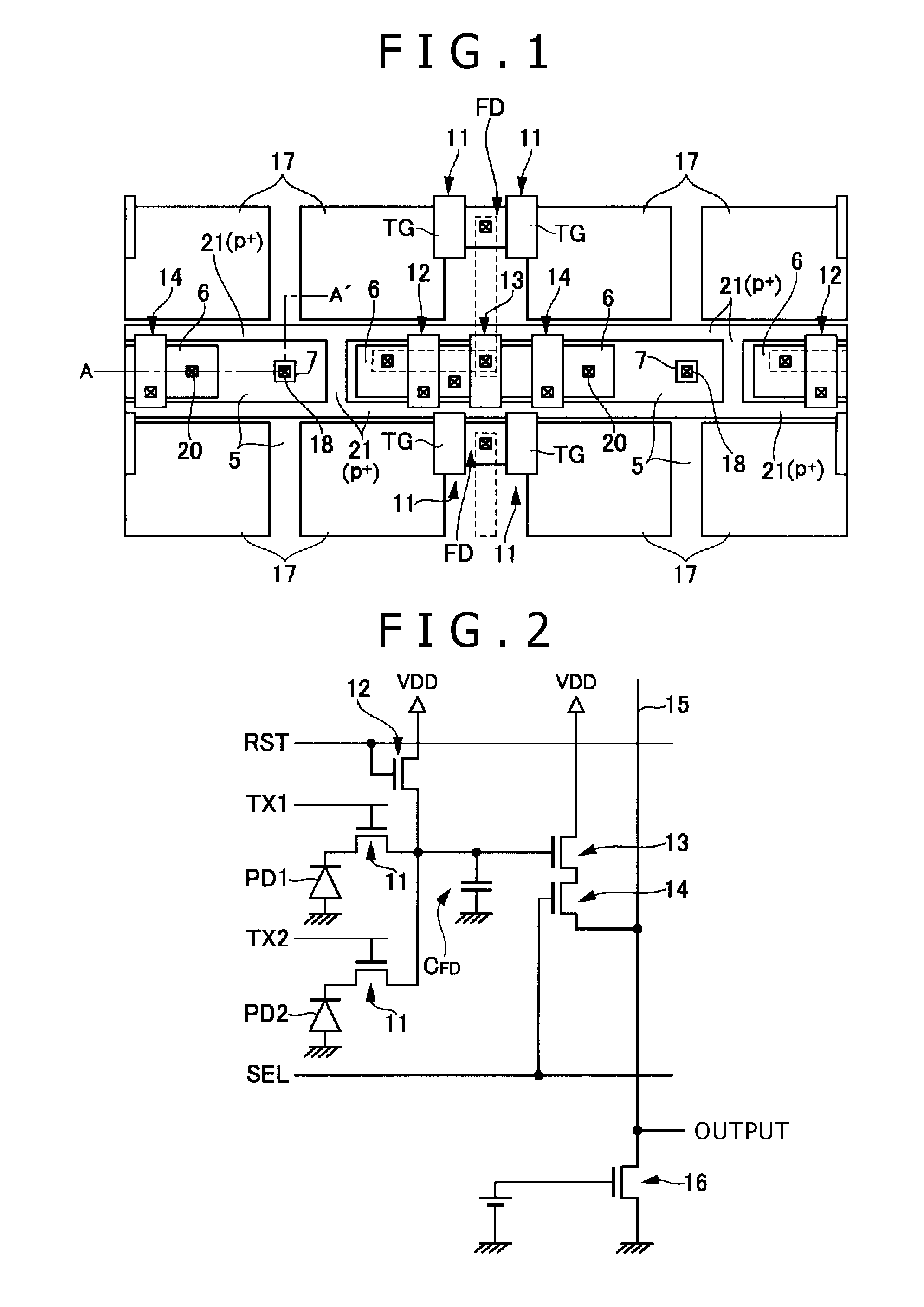 Solid-state image pickup element and image pickup apparatus