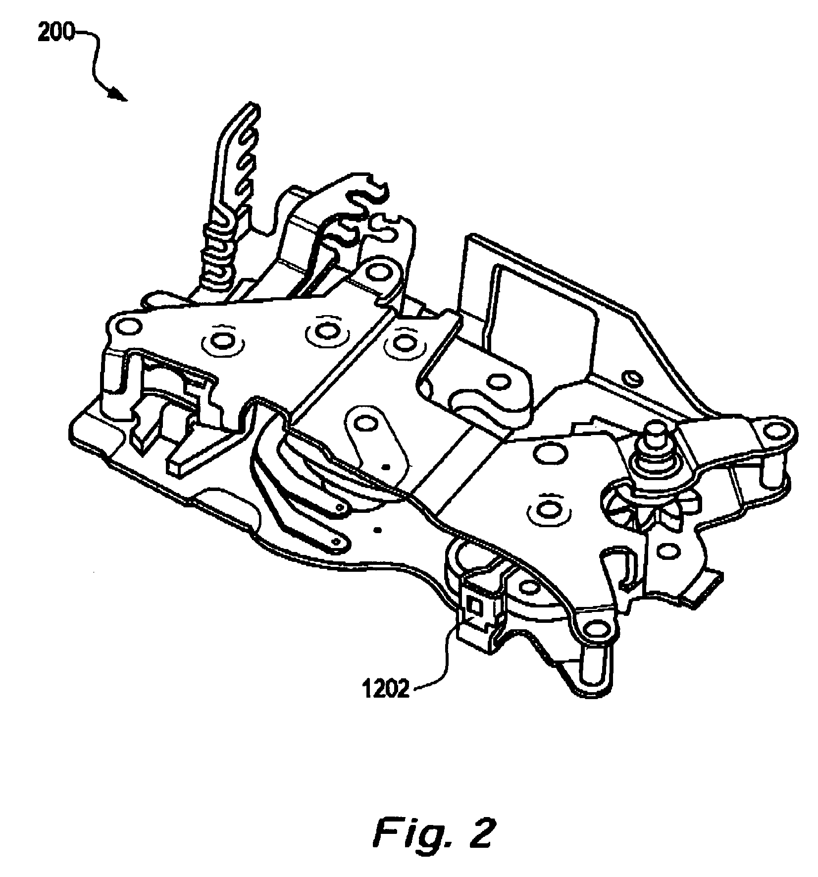 Scissor mechanism for a latch assembly