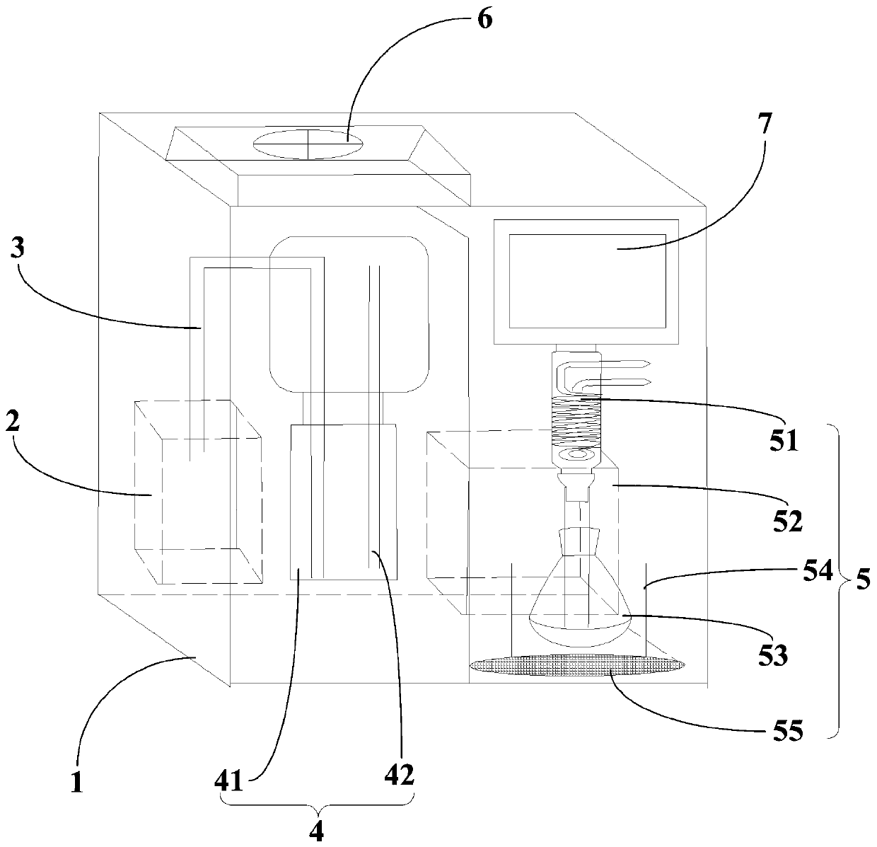 Microwave steam rapid distillation device