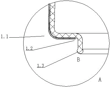 Spout of heating explosion proof glass