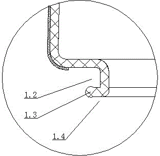 Spout of heating explosion proof glass