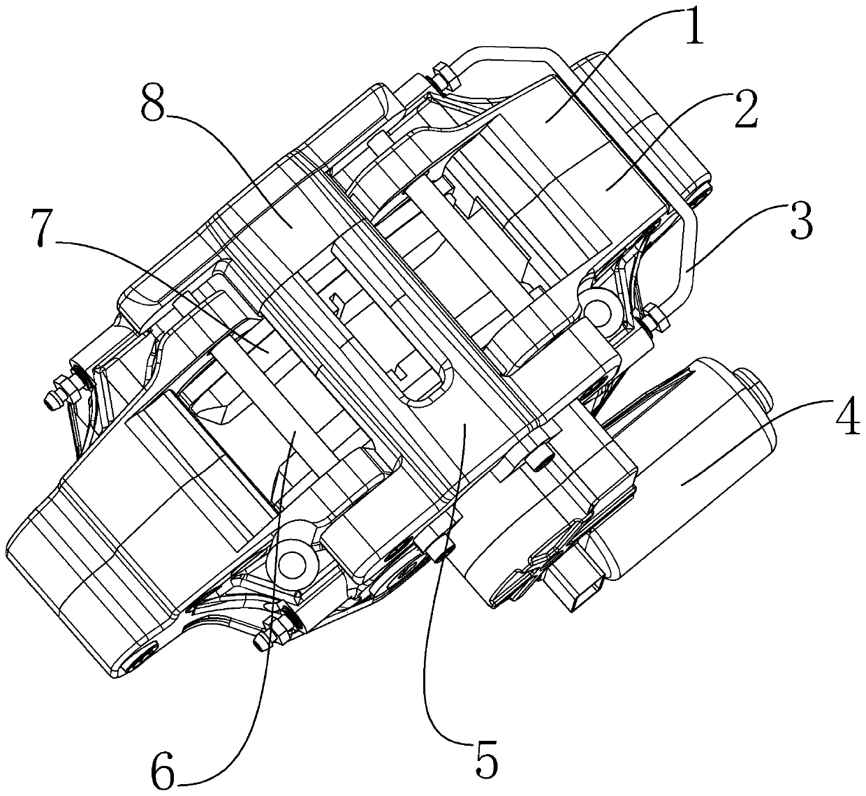 Integrated electronic parking brake