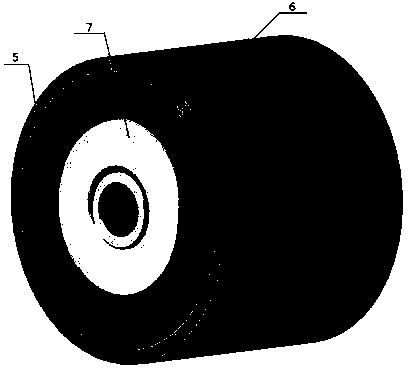 Hub motor with mechanical differential mechanism and used for pure electric automobile