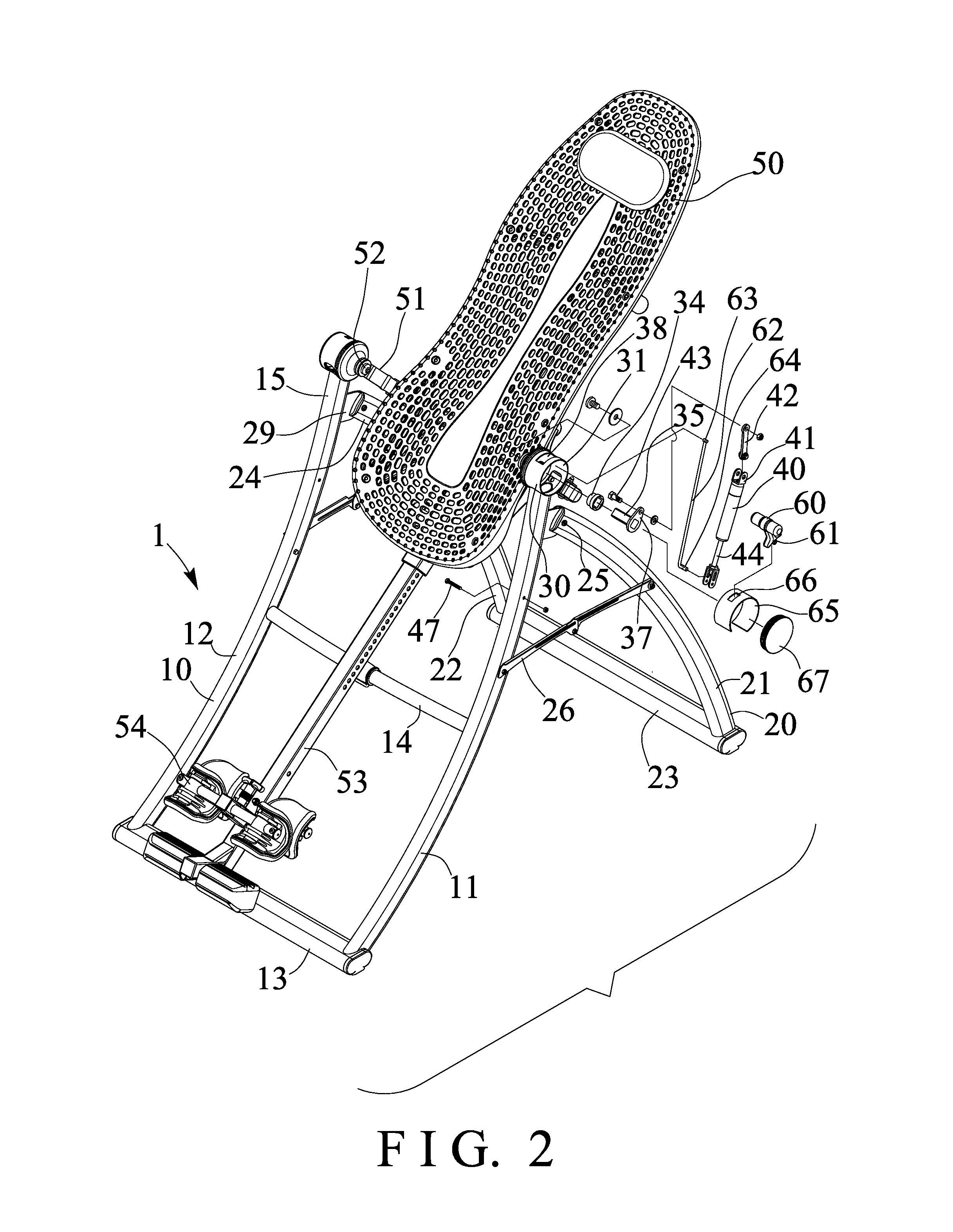 Tilting inversion exerciser