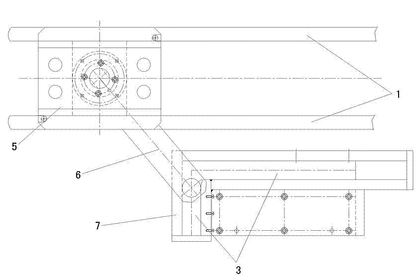 Variable-position flat turning device