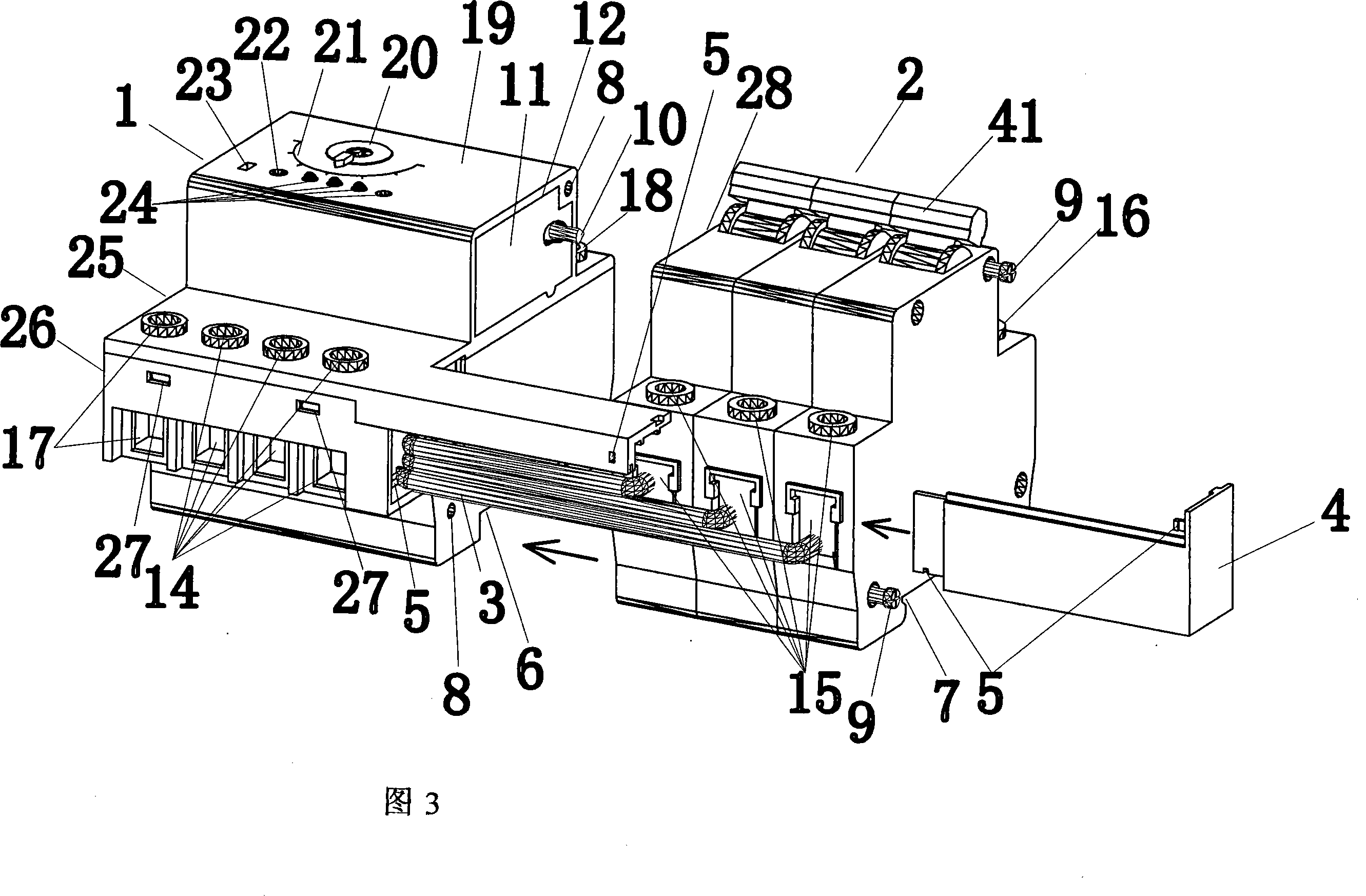 Protection breaker of electric motor