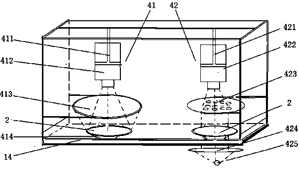 Automatic sorting device with lens detection function