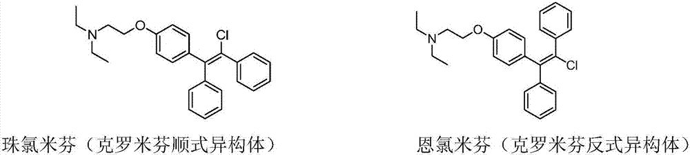 Preparation method of enclomiphene