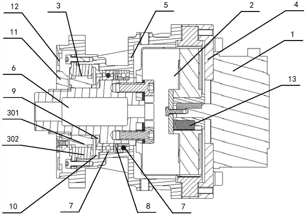 Drive joint suitable for deep-space high-low-temperature environment