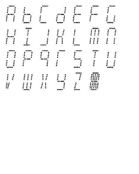 Method and device for displaying characters on vacuum fluorescent display