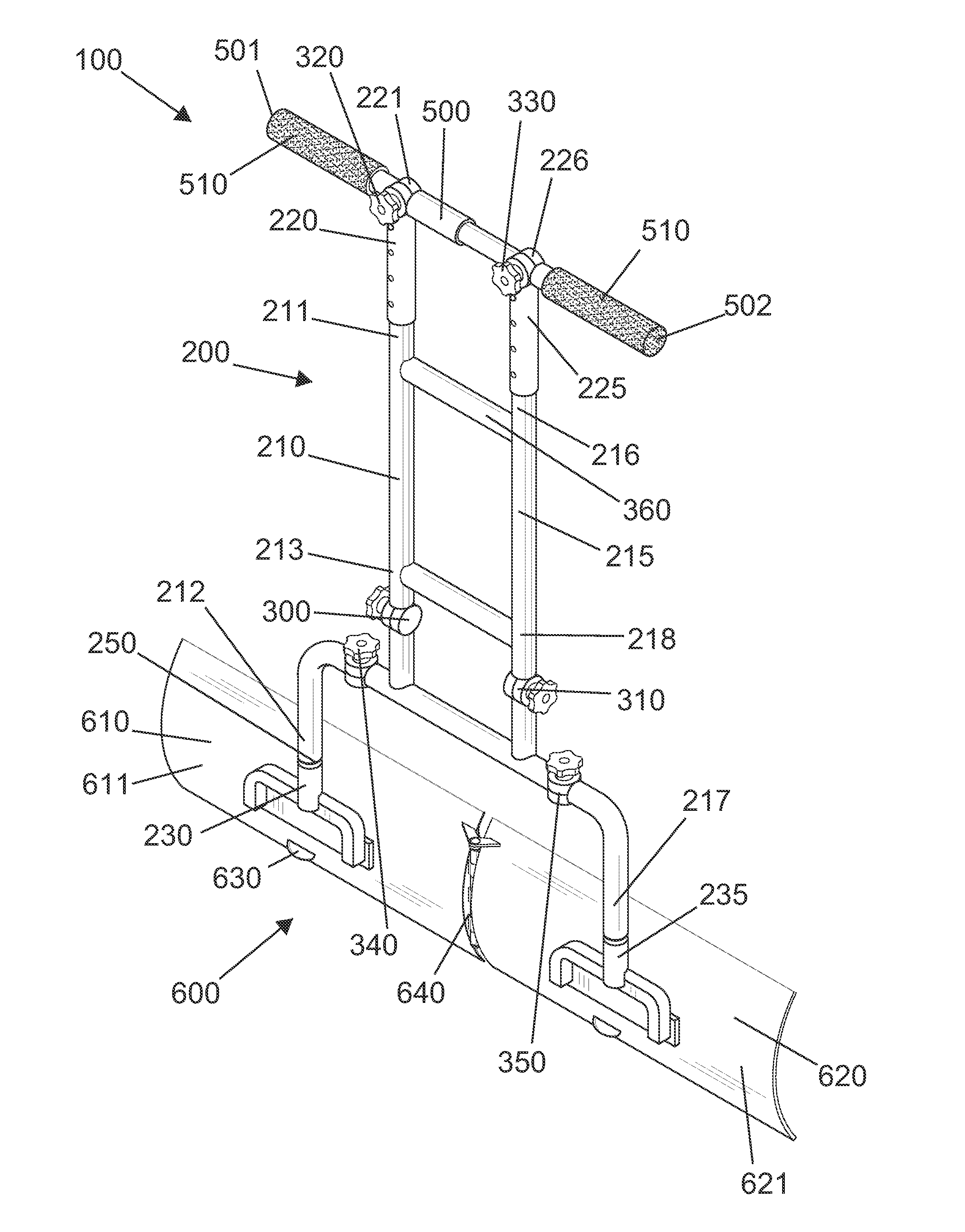 Adjustable snow removal system