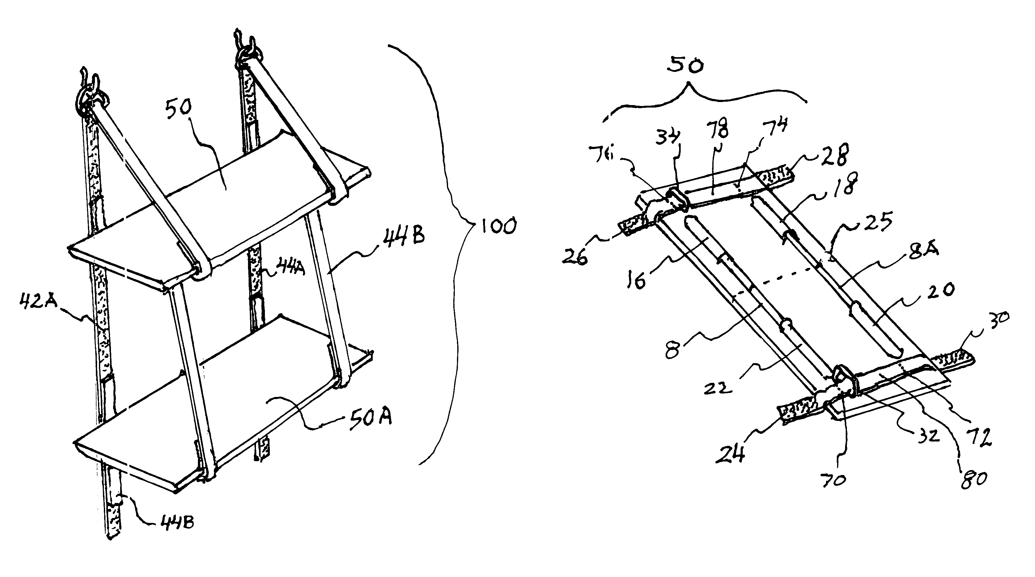 Wall mounted portable desk