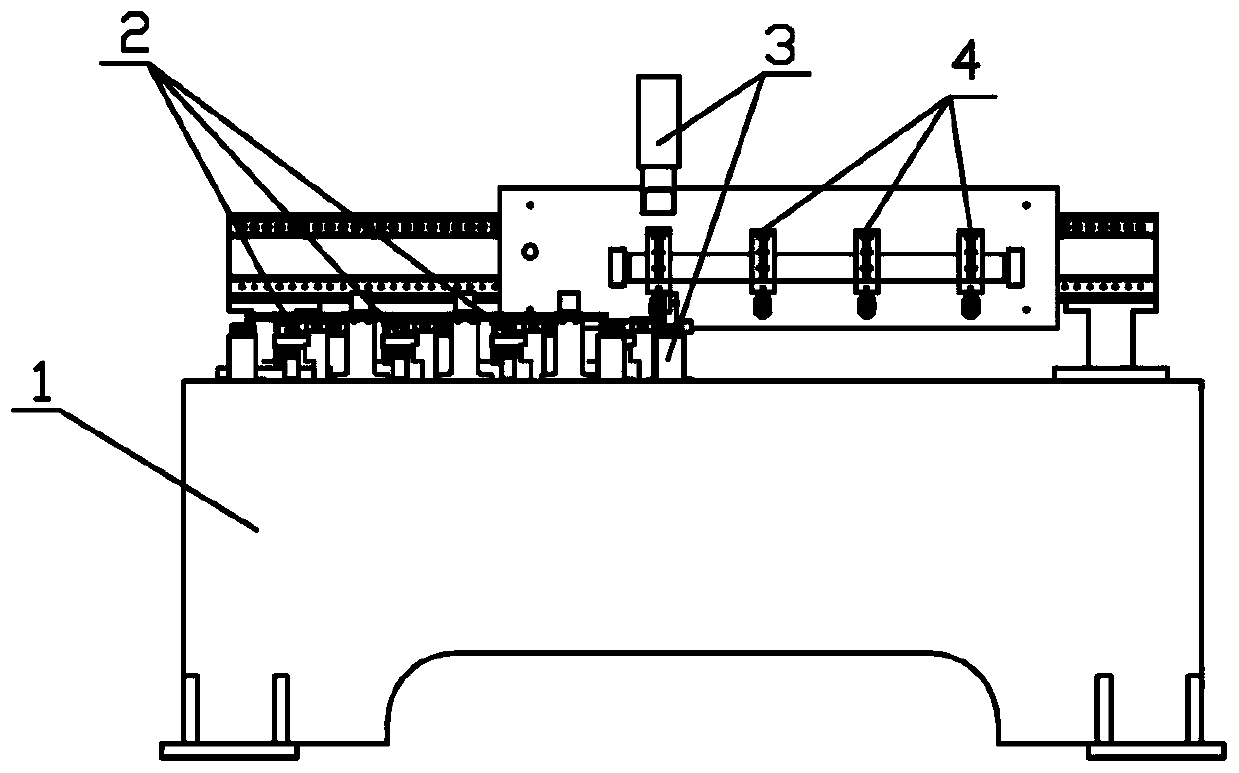 A high-efficiency multi-station motor shaft automatic straightening equipment