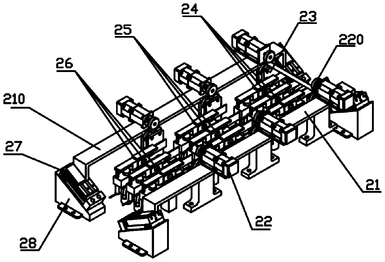 A high-efficiency multi-station motor shaft automatic straightening equipment