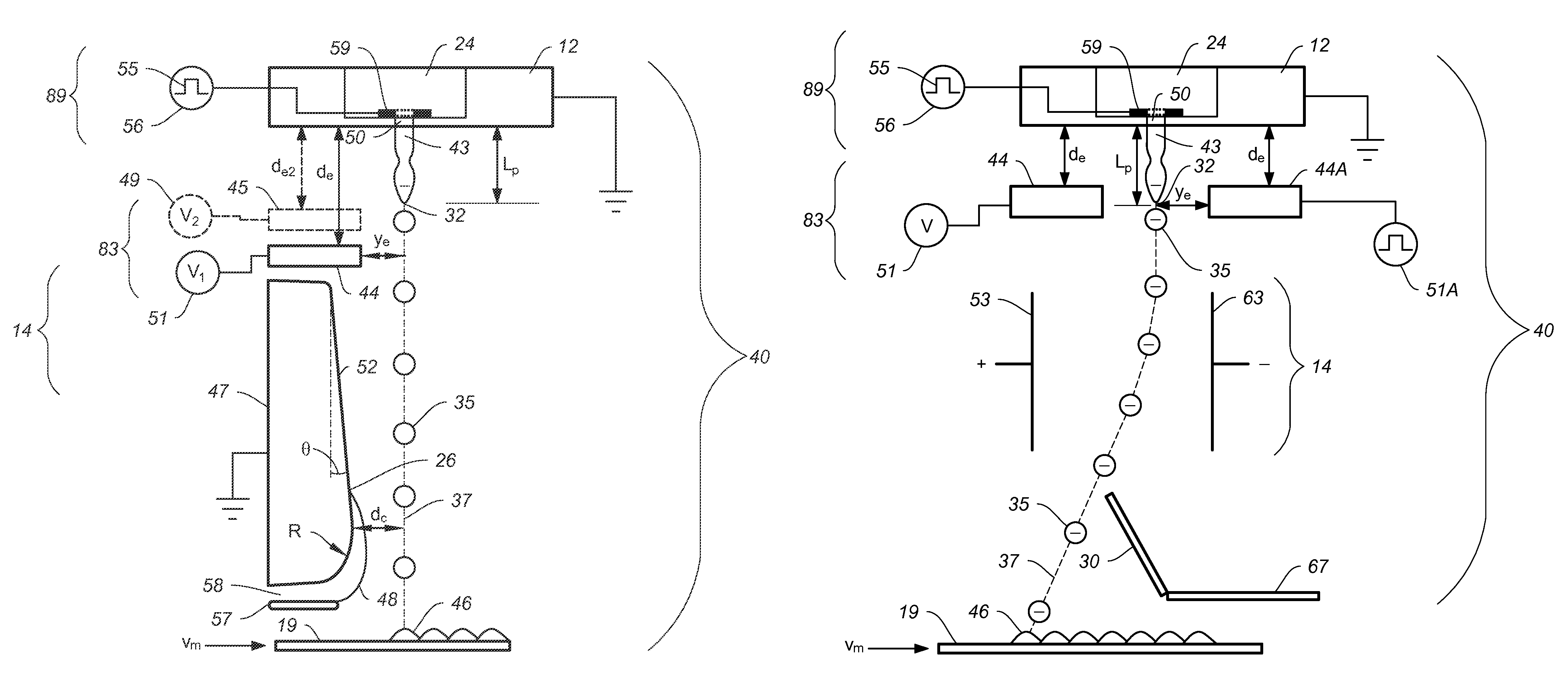 Drop placement error reduction in electrostatic printer