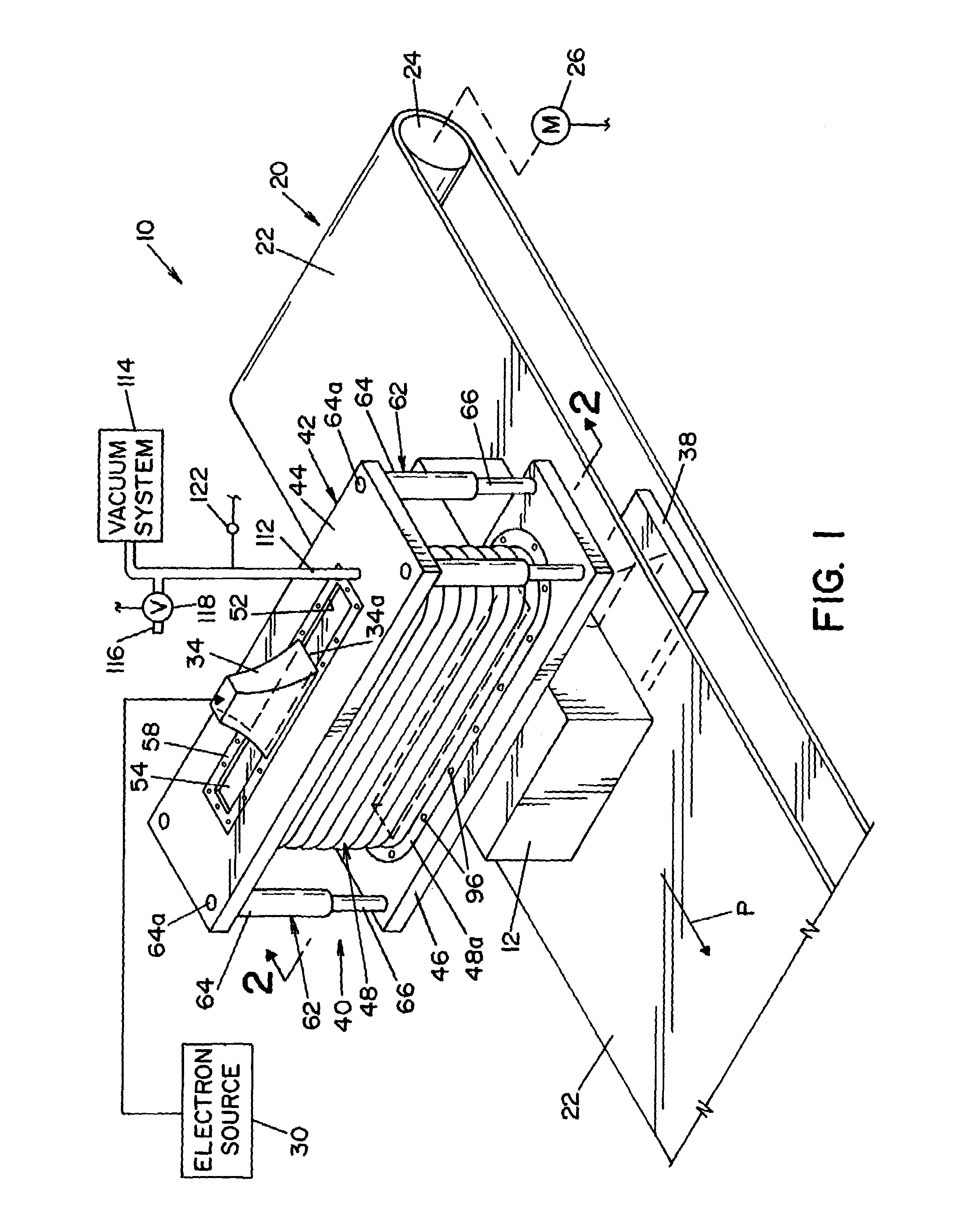 Channel for transport of electron beam from accelerator to irradiated product