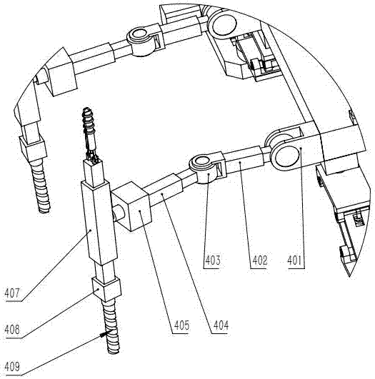 Mars probe vehicle with obstacle crossing function