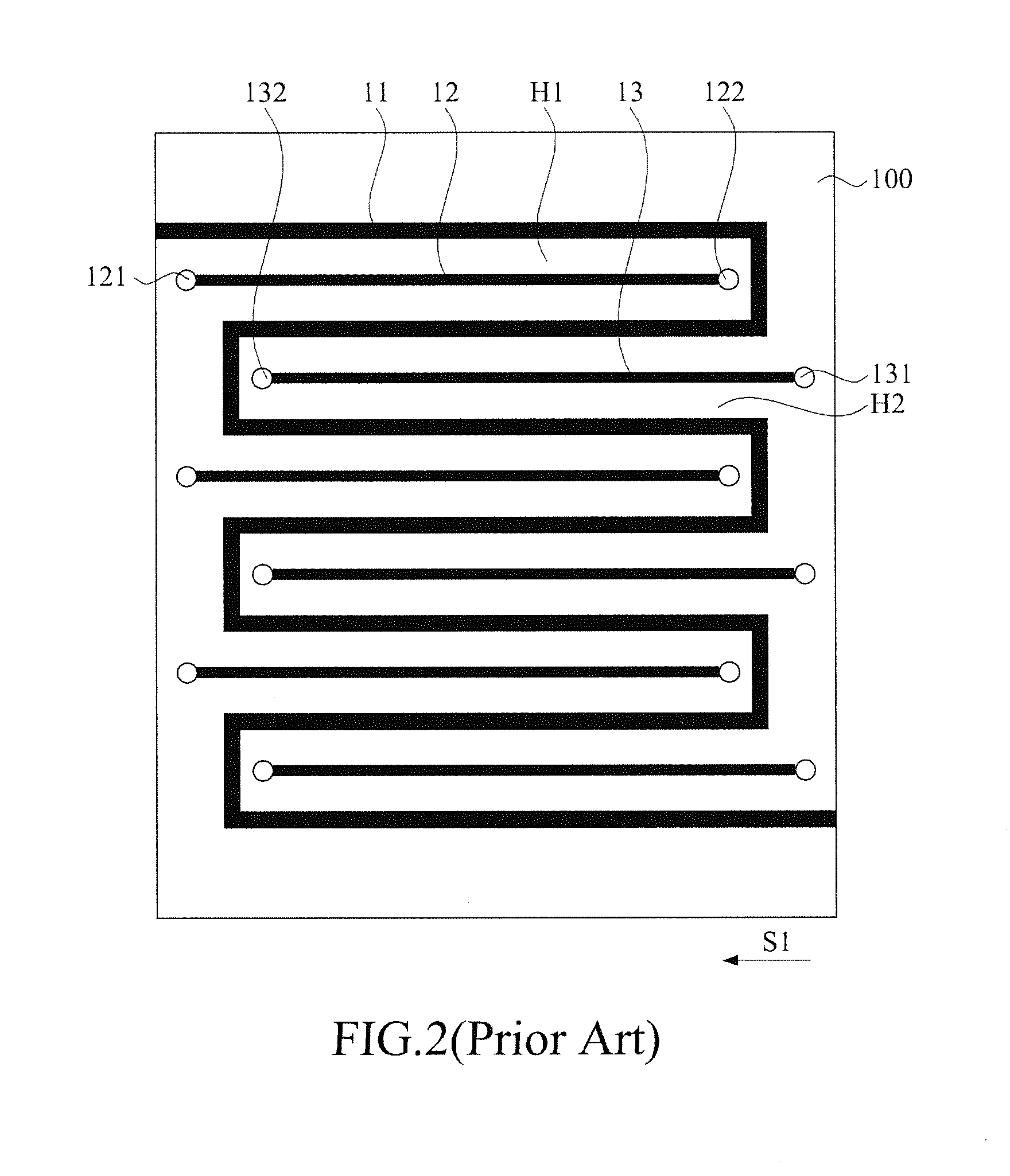 Delay line structure