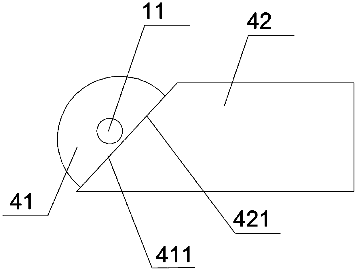 Wind tunnel aircraft model aileron angle adjusting device