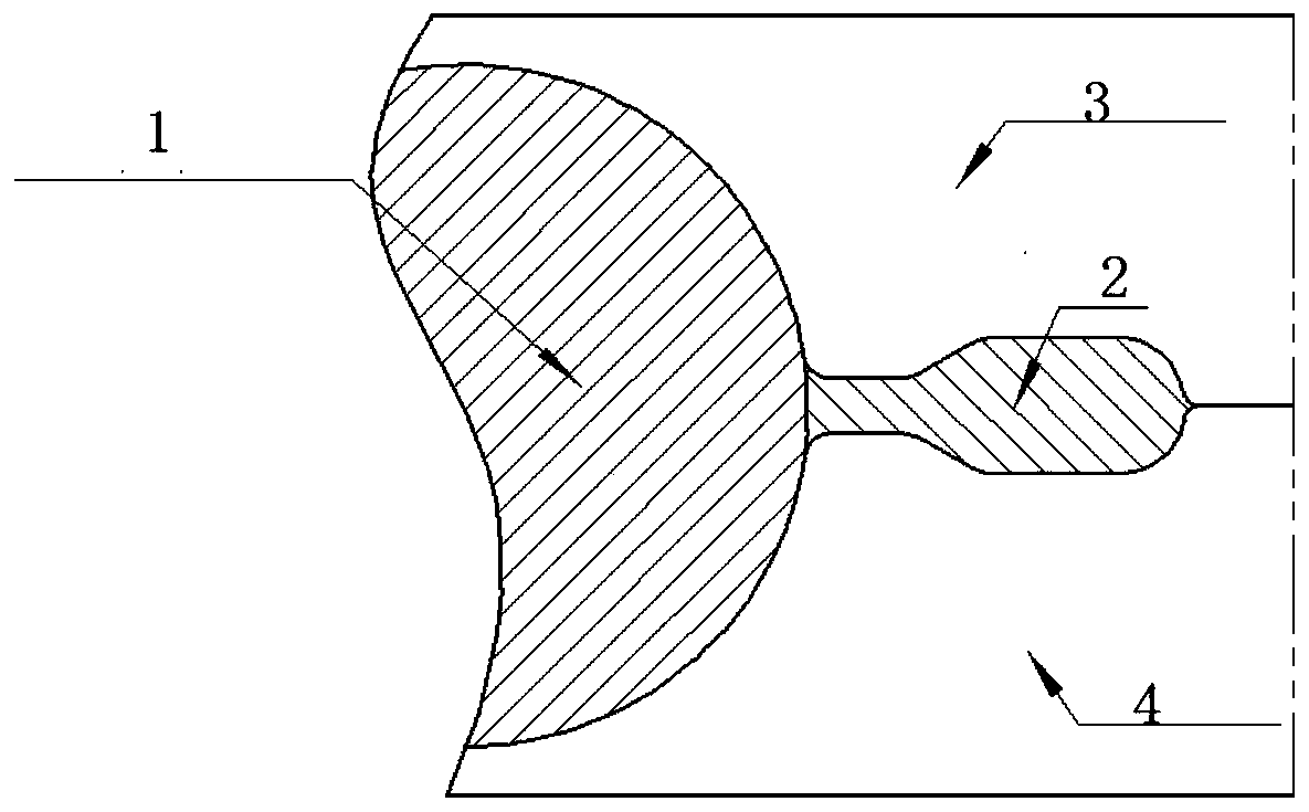 Forging method of a-100 steel die forging for aircraft landing gear and design method of pre-forging