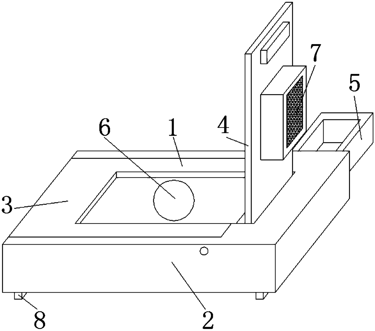 High-efficiency heat-dissipation anti-break computer hard disk protection housing