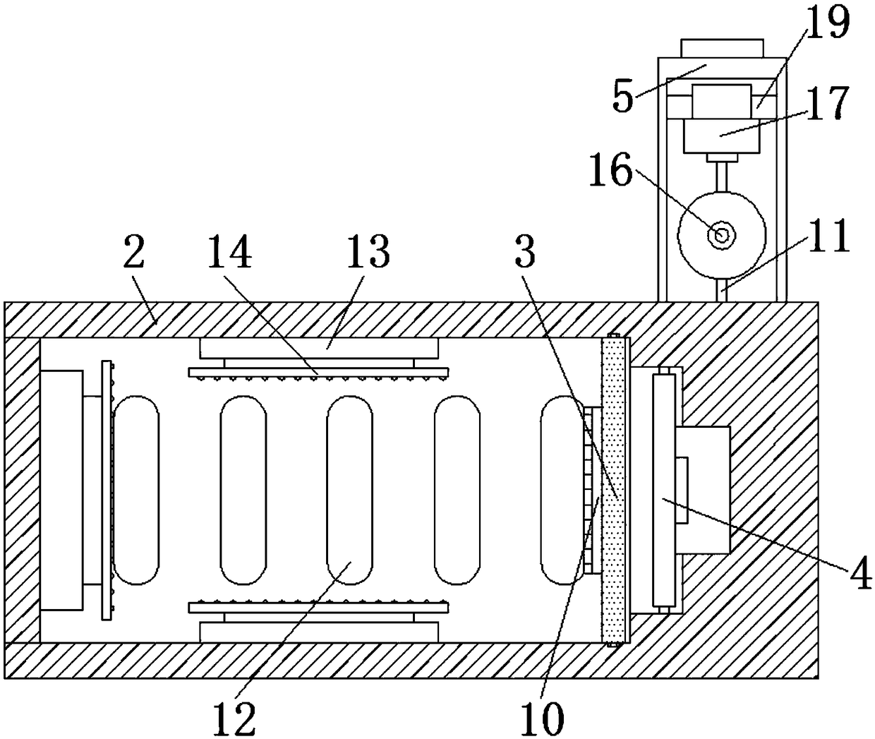 High-efficiency heat-dissipation anti-break computer hard disk protection housing