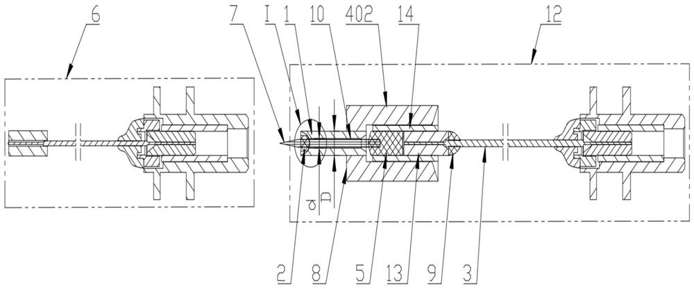 Short-focus non-contact automatic test jumper wire