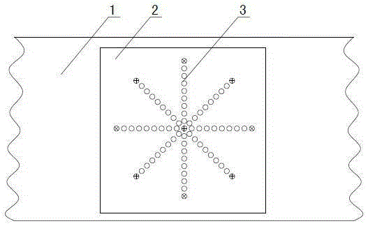 Multi-direction current collecting system applied to electric field fingerprint technique