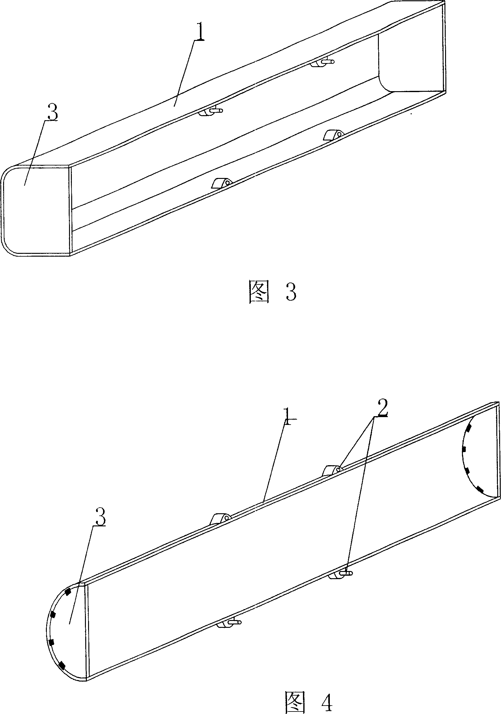 Perforating structural component for cast-in-situs reinforcing-bar concrete