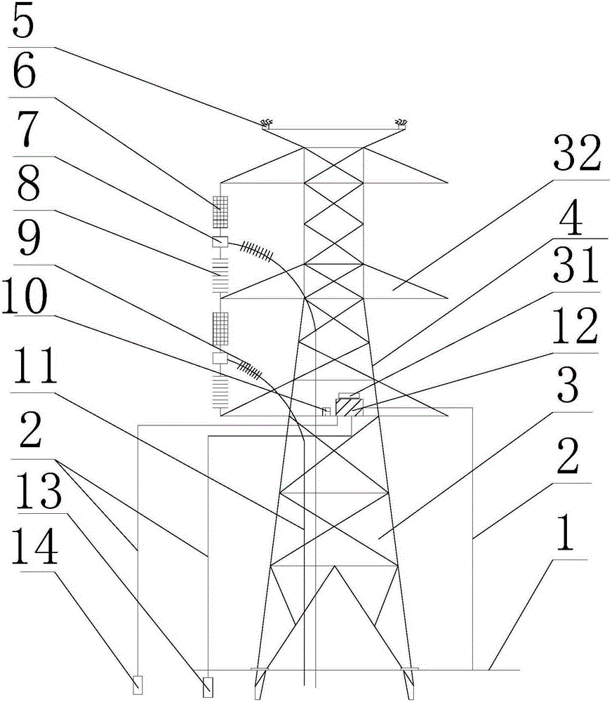 Safe and intelligent electric power tower