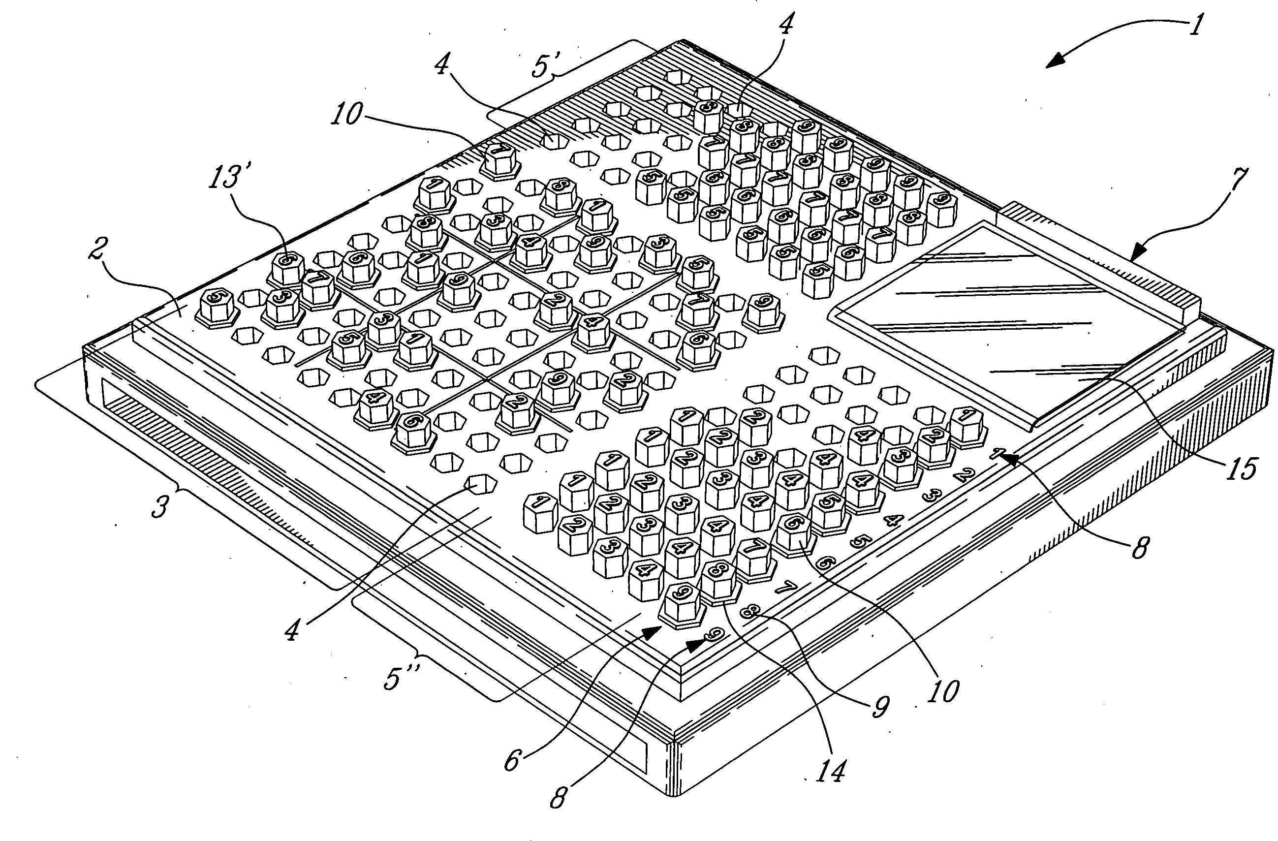 Sudoku playing board, system and method