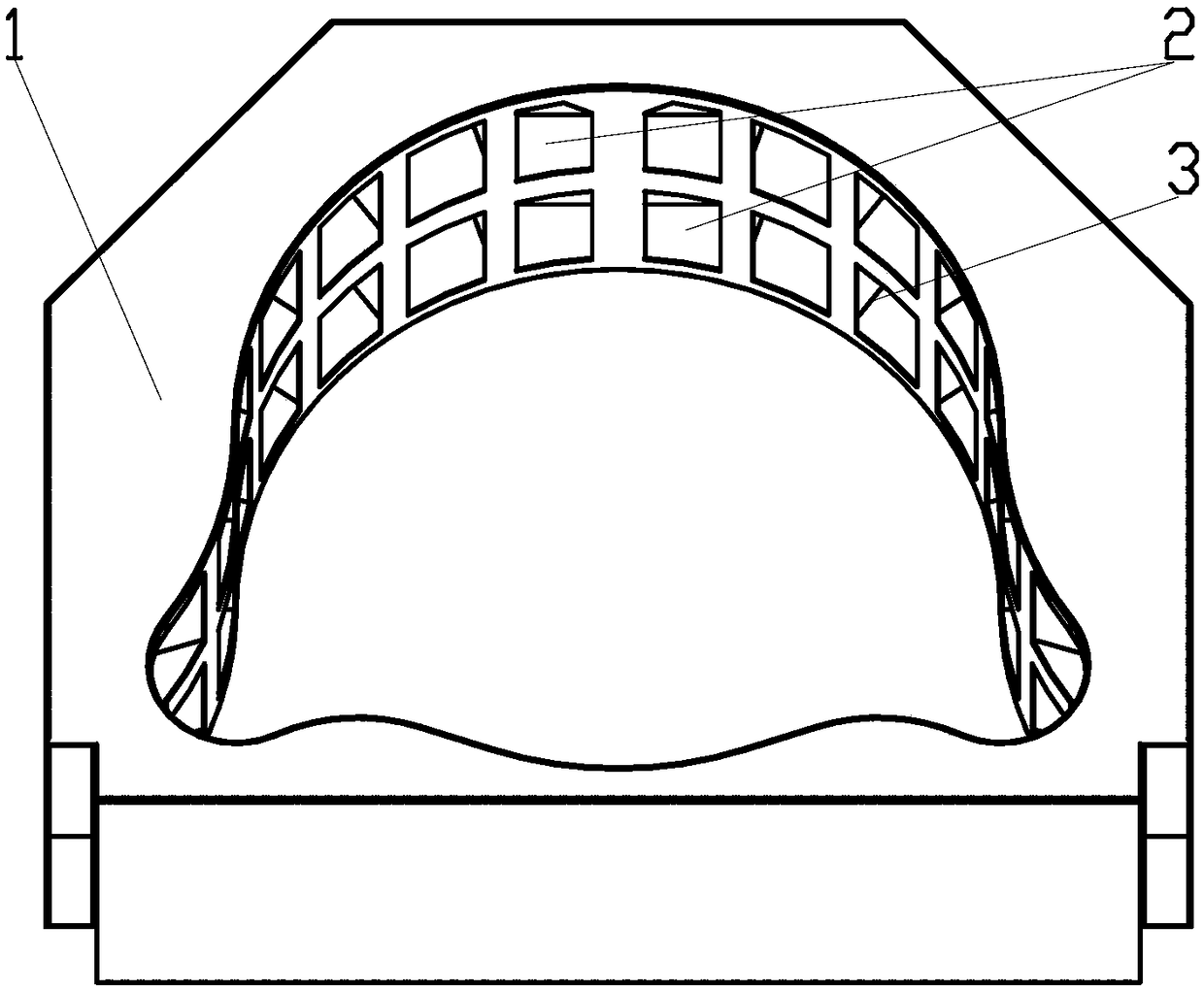 Forming method suitable for main force bearing frame body of satellite laser radar frame