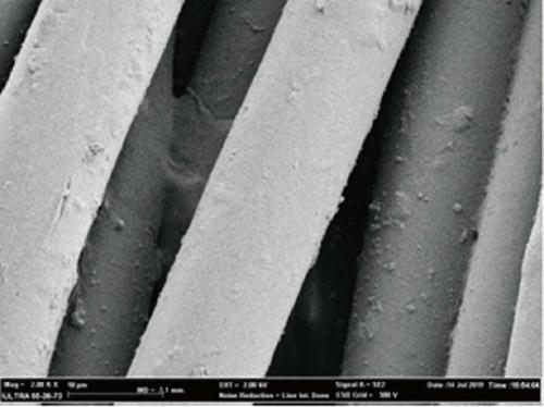 Textile surface adhesive staining nuclide detergent and preparation method thereof