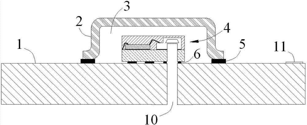 Micro sensor packaging structure and manufacturing process thereof