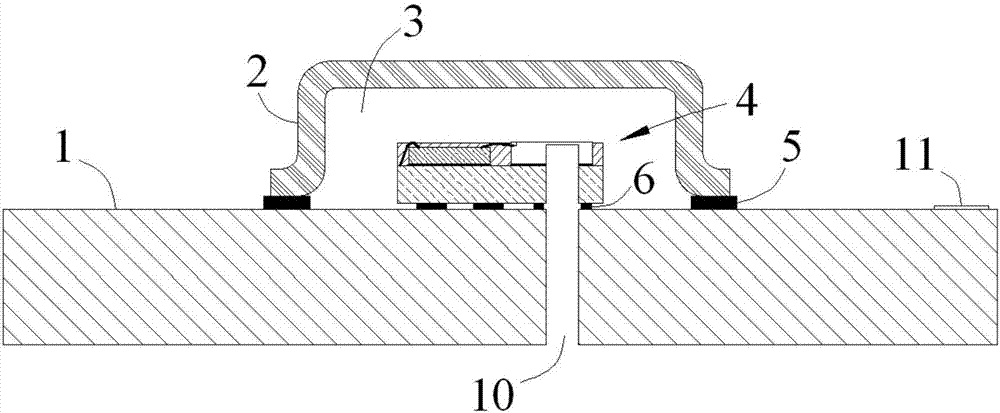 Micro sensor packaging structure and manufacturing process thereof