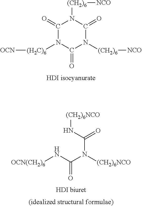 Solids based on polyisocyanurate polymers produced under adiabatic conditions